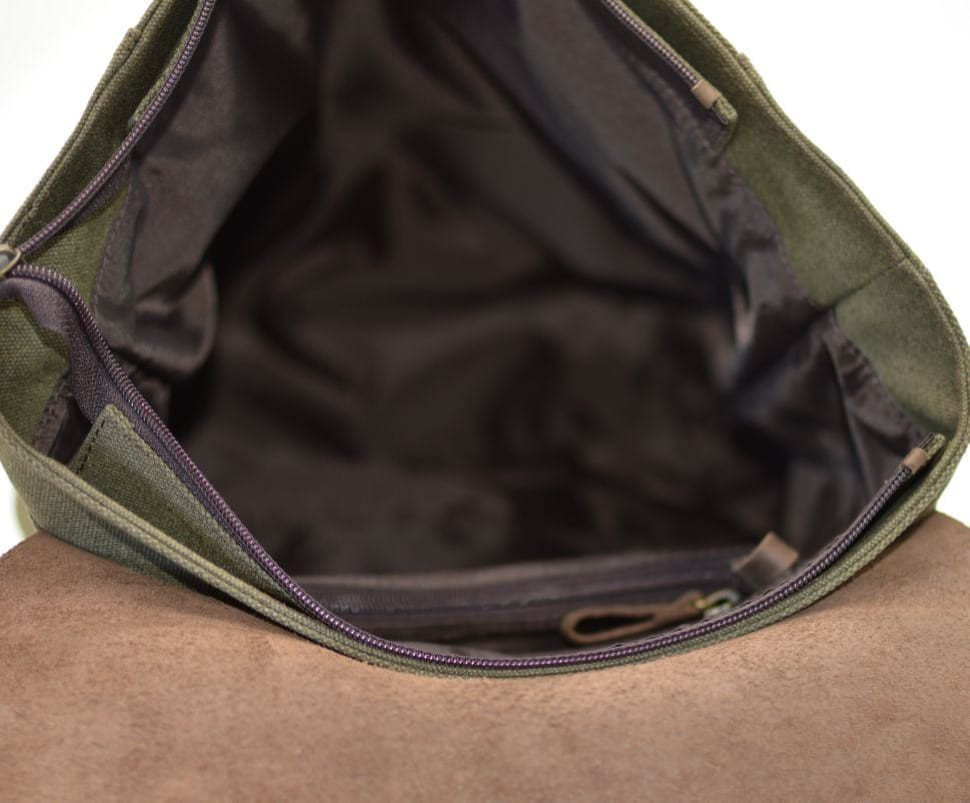 Рюкзак міський, парусина + шкіра RH-3880-3md від бренду TARWA