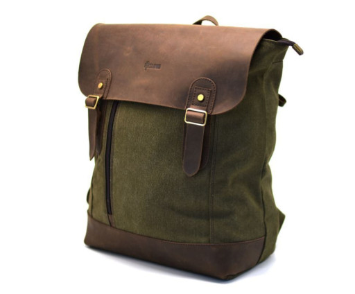 Рюкзак міський, парусина + шкіра RH-3880-3md від бренду TARWA