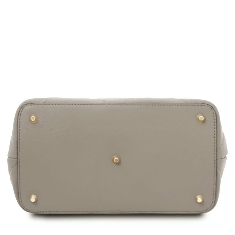 Жіноча стьобана шкіряна сумка Tuscany TL142132