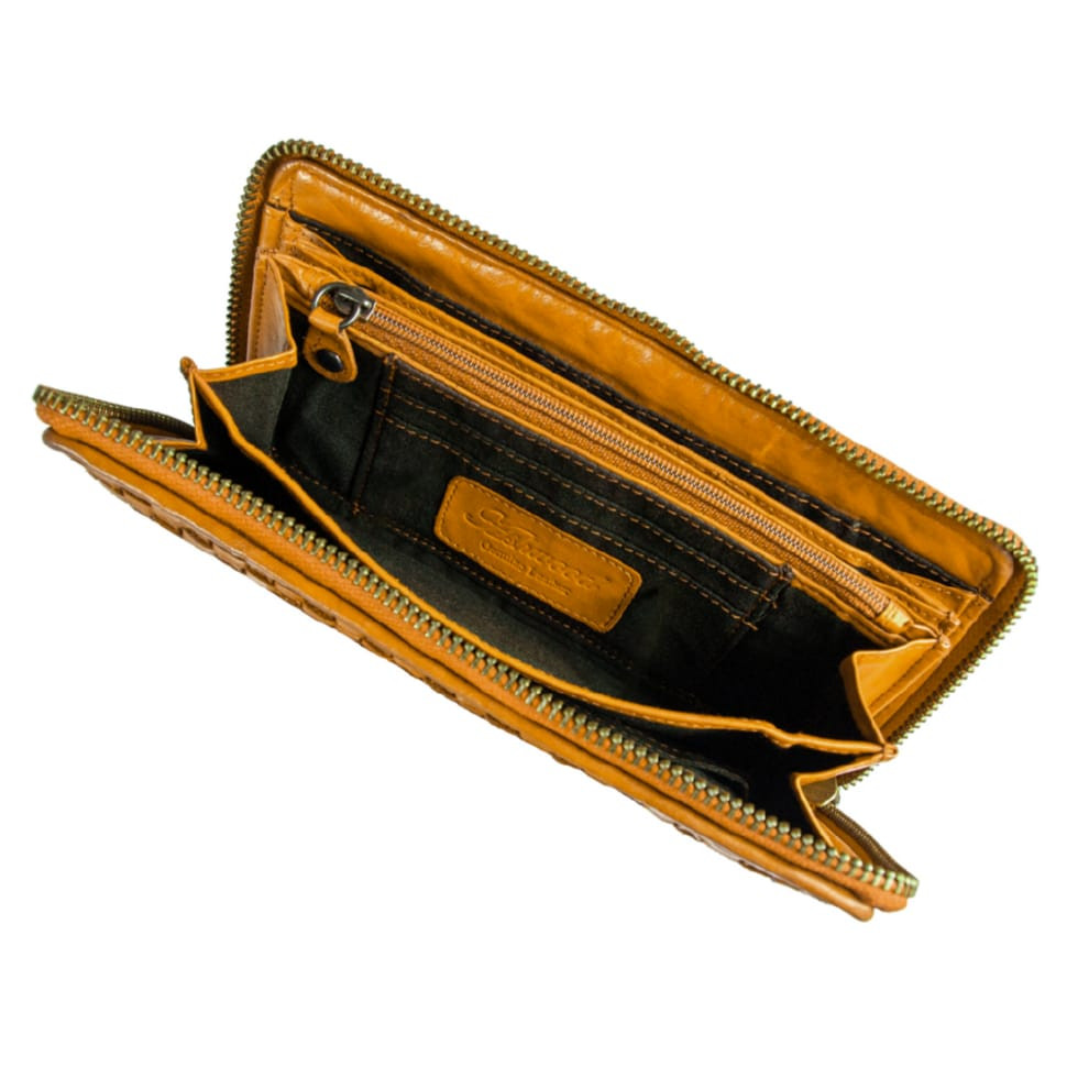 Вінтажний гаманець жіночий Ashwood D81 YELLOW