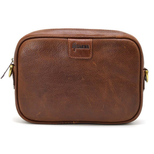 Шкіряна сумка барсетка TARWA GB-7310-4lx коньяк