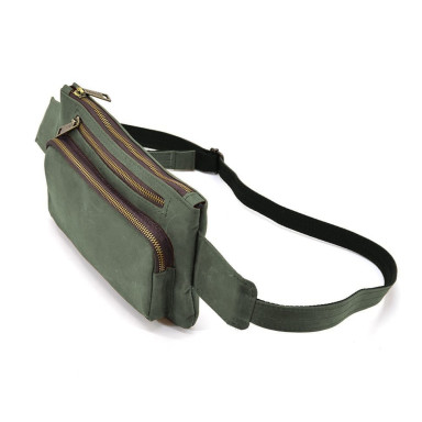 Leather belt bag banana RE-8137-4lx brand TARWA green