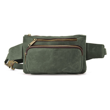 Leather belt bag banana RE-8137-4lx brand TARWA green