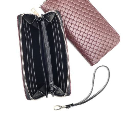 Бордовий шкіряний гаманець Newery N10003GBP