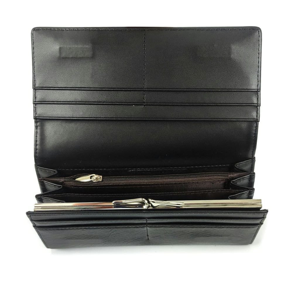 Жіночий чорний клатч FL-ASIF-Z-208A