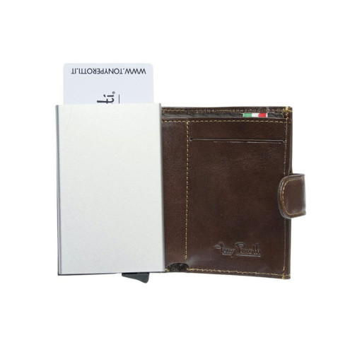 Кредитниця шкіряна Nevada 3768 з системою RFID moro коричневий