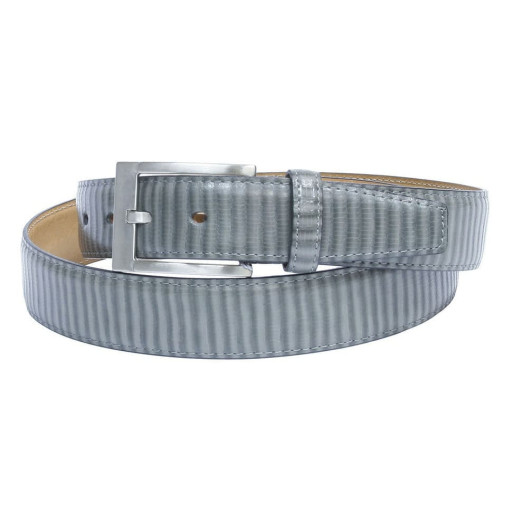 Шкіряний ремень 807 grigio сірий TONY PEROTTI