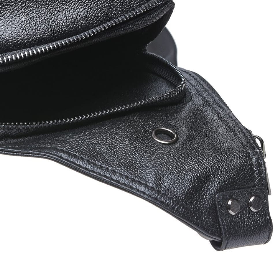 Чоловік шкіряний рюкзак на плече Keizer K1323-black