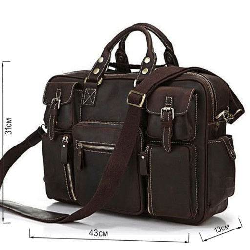 Сумка чоловіча Vintage 14052 Коричнева