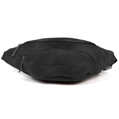 Leather banana bag with front pocket RA-30351-3md TARWA