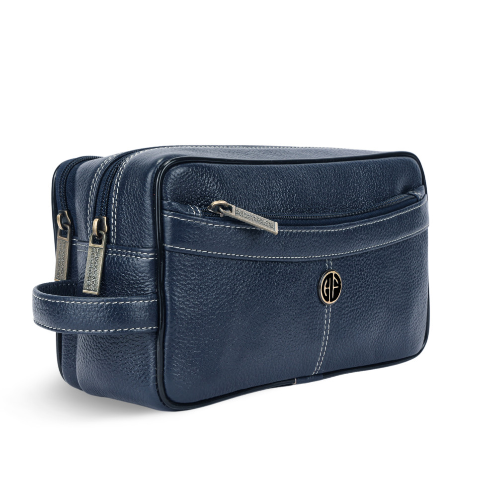 Hammonds Flycatcher TC4004 Blue Leather Vanity Case