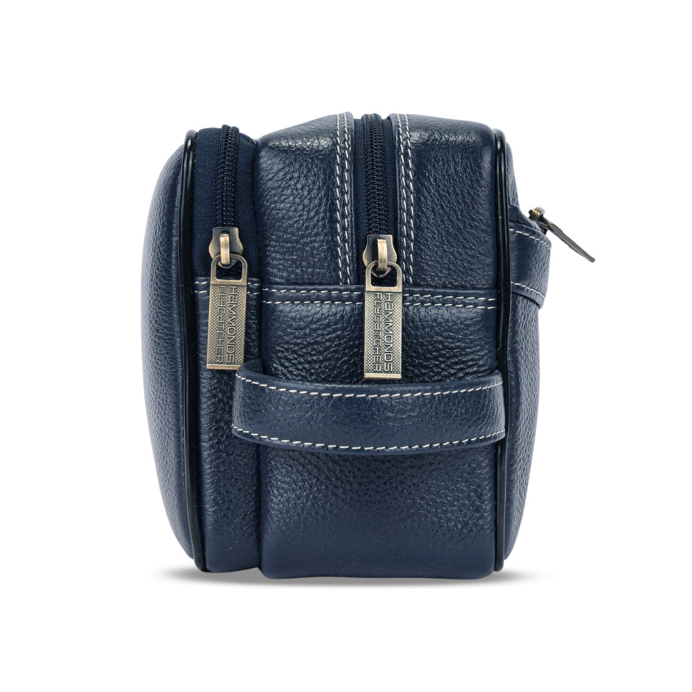 Hammonds Flycatcher TC4004 Blue Leather Vanity Case