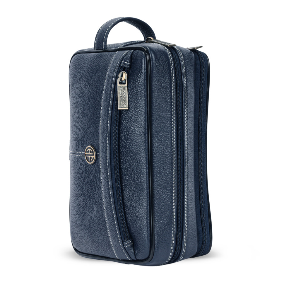Hammonds Flycatcher TC4004 Blue Leather Vanity Case