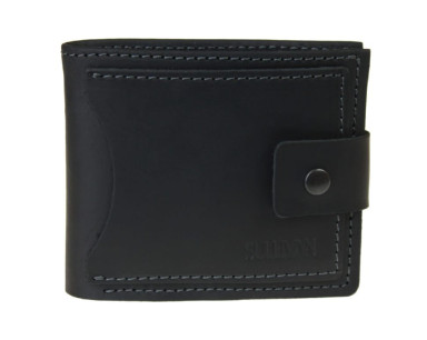 Men small leather wallet SULLIVAN 962-16(9) black