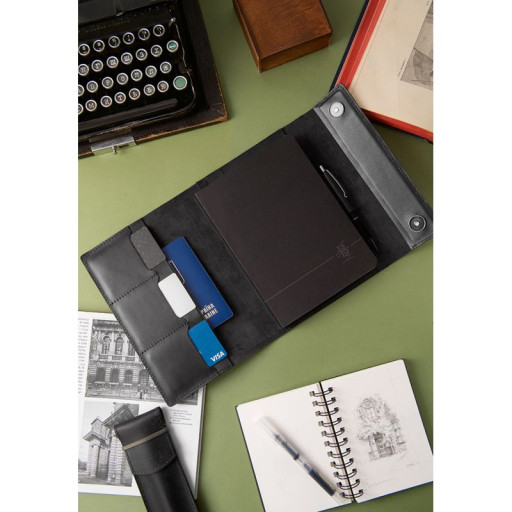 Кожаный блокнот (Софт-бук) 5.2 черный