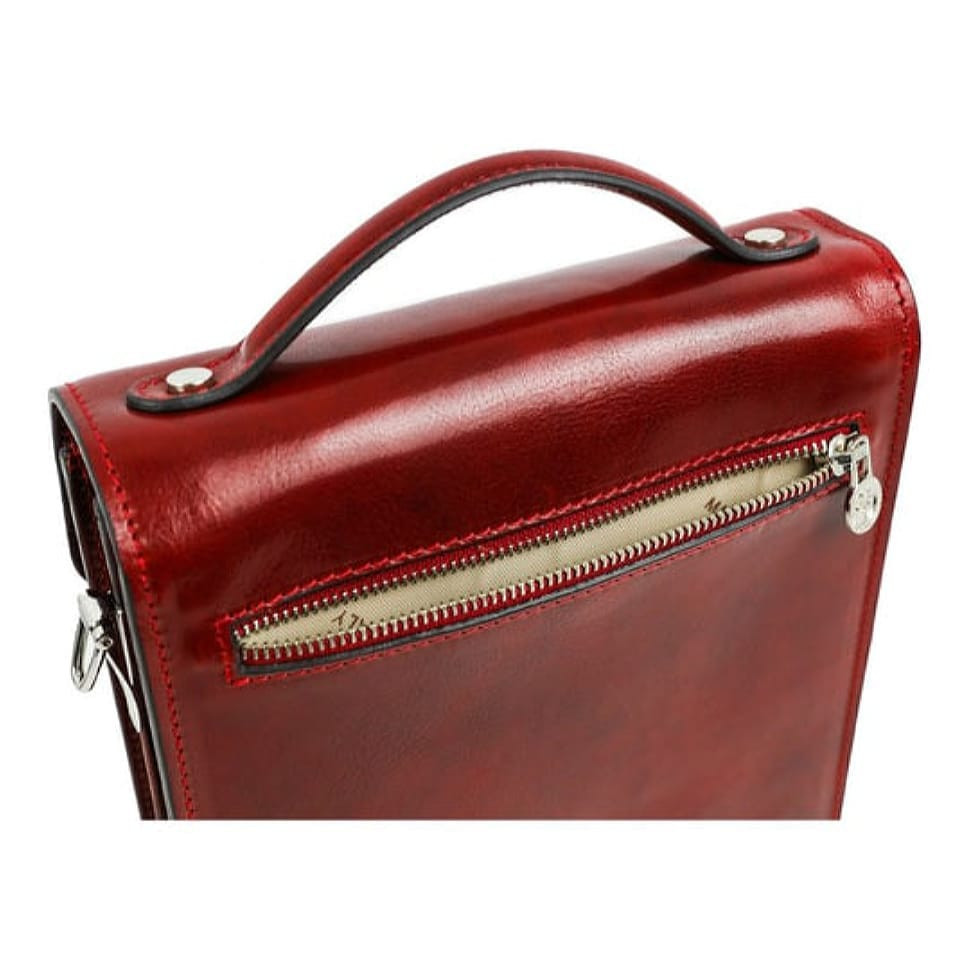 Маленький шкіряний портфель барсетка - Walden - червоний Time Resistance 5229301