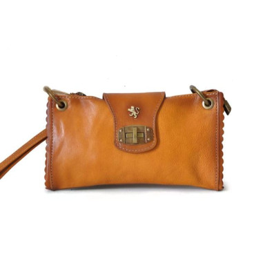 Pratesi BCO336 - Woman Bag Pontremoli в шкіряній шкірі Bruce Cognac