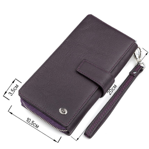 Чоловічий практичний затискач для грошей GRANDE PELLE 11404 Чорний