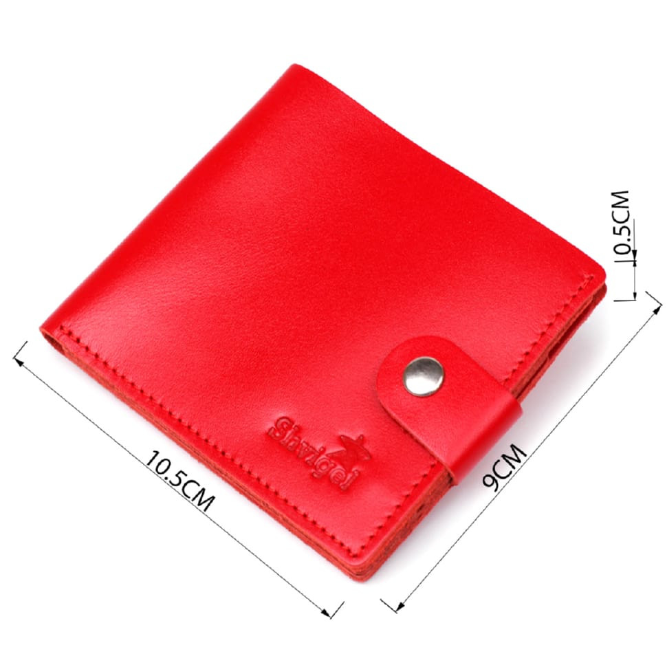 Невелике жіноче вінтажне портмоне Shvigel 16455 Червоний