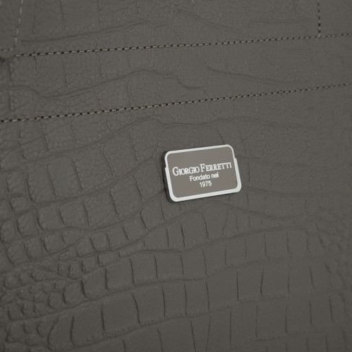 Сумка жіноча шкіряна GIORGIO FERRETTI GF2019705-10 сіра