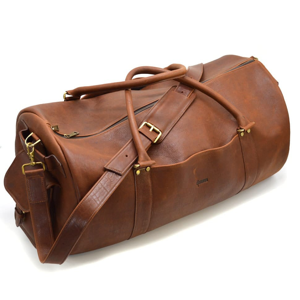 Travel bag trunk made of genuine leather GB-6564-4lx TARWA