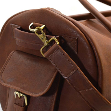 Travel bag trunk made of genuine leather GB-6564-4lx TARWA