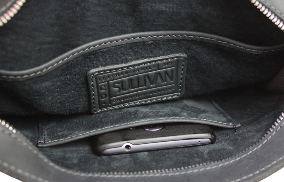 Women's leather clutch bag made of genuine leather SULLIVAN 26-33 (32) black