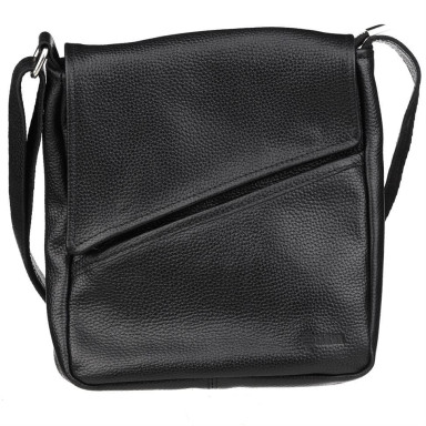 Leather shoulder bag with floater flap FA-1302-4lx