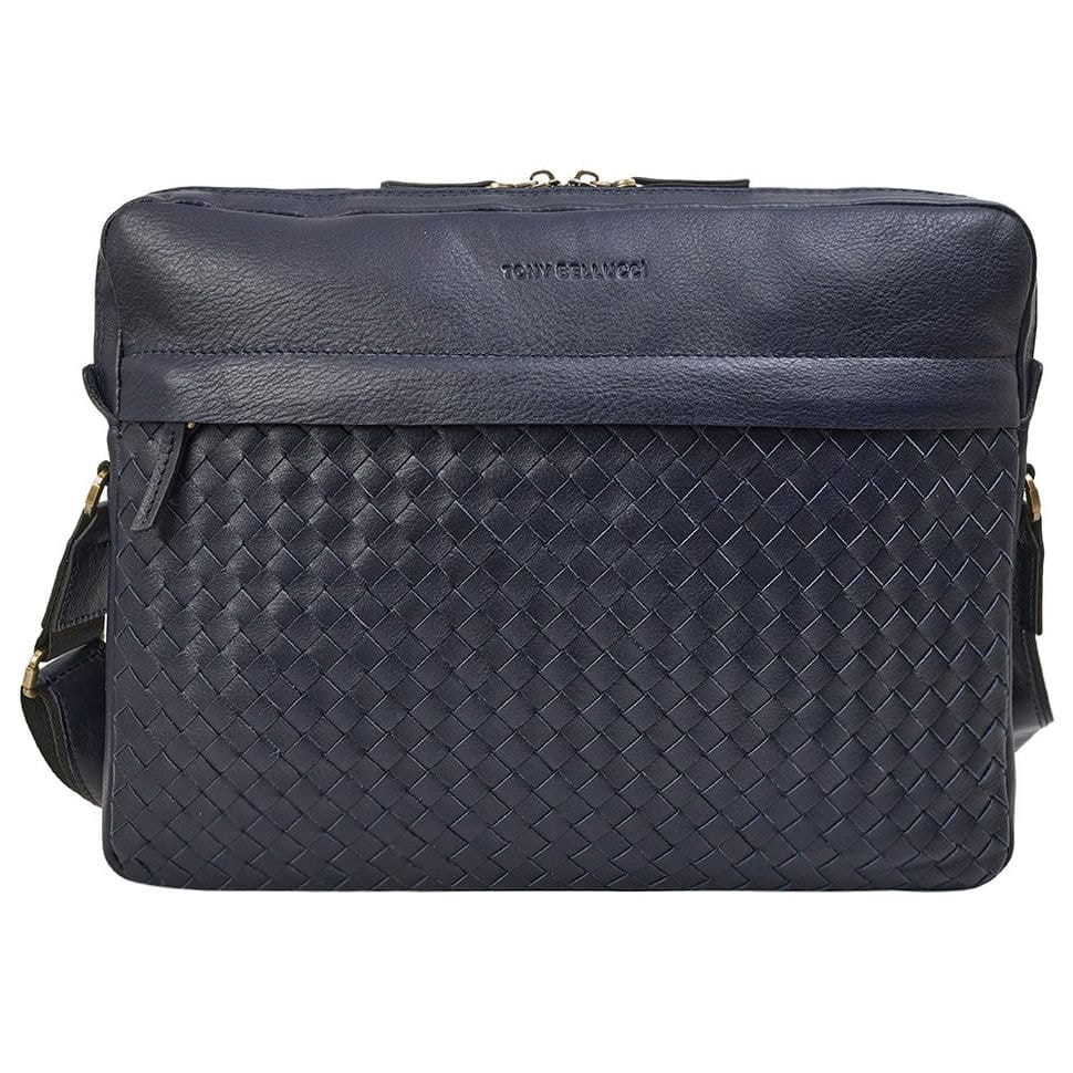 Сумка м'яка шкіряна Tony Bellucci 5144-09 синя гладка