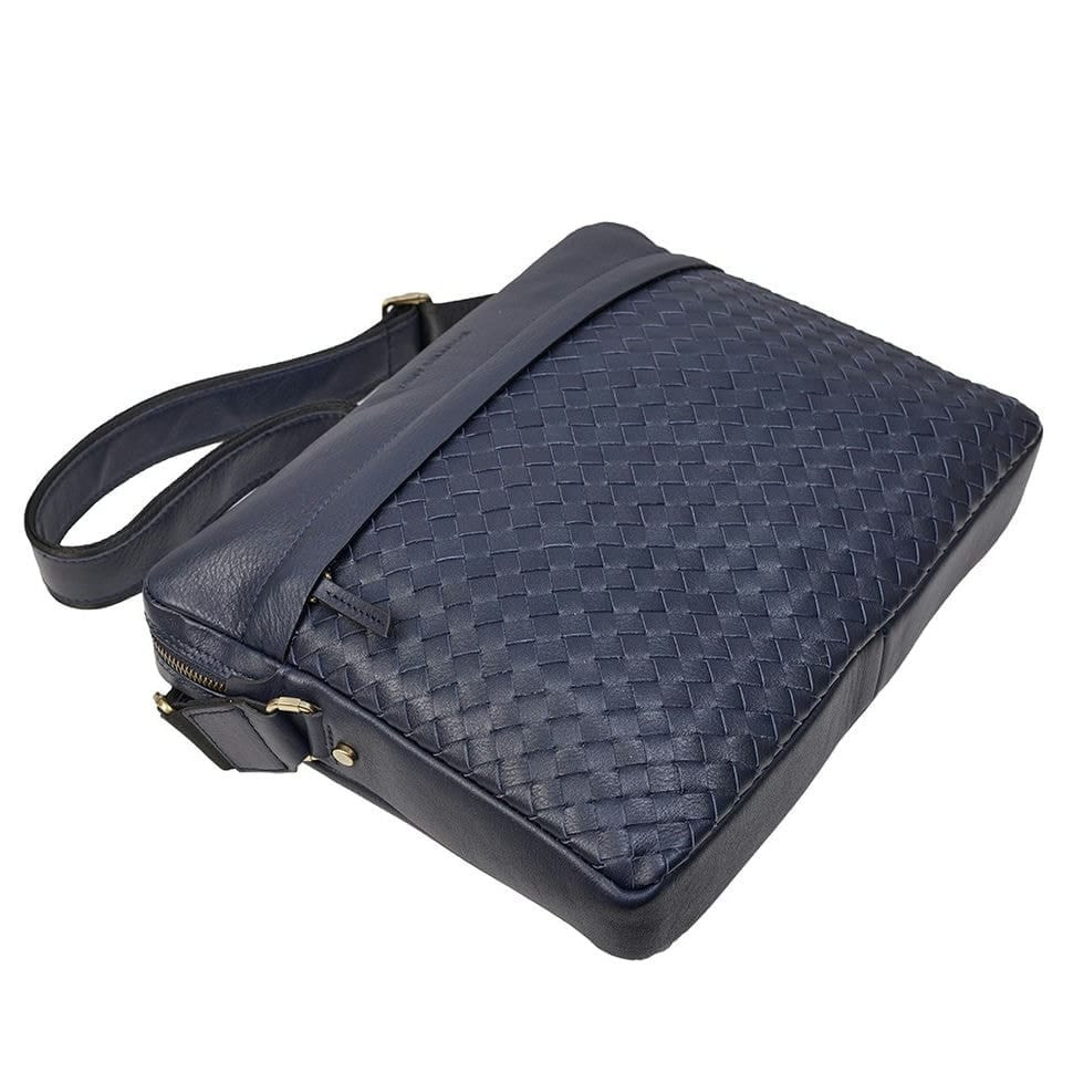 Сумка м'яка шкіряна Tony Bellucci 5144-09 синя гладка