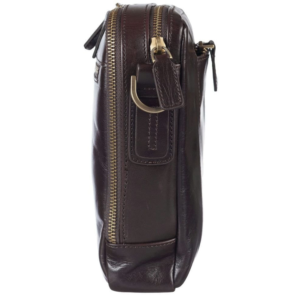 Барсетка м'яка шкіряна Tony Bellucci 5154-09 коричневий гладкий