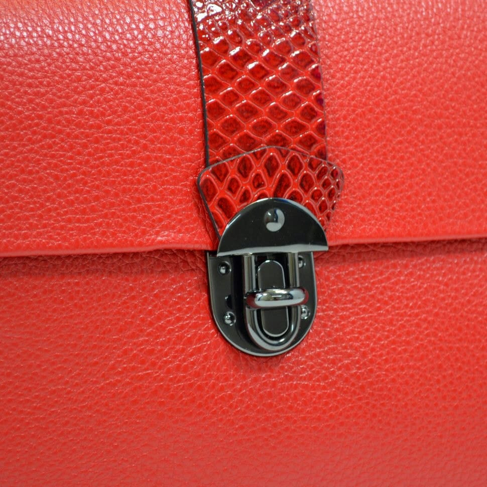 Сумка жіноча шкіряна Desisan 4016-4 червоний флотар