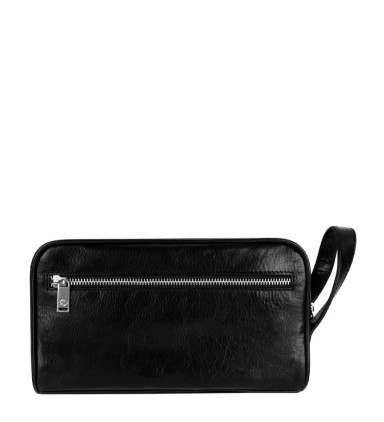 Жіноча шкіряна косметичка Dopp Kit - All the Kings Men - Чорний колір - Time Resistance 5228201W