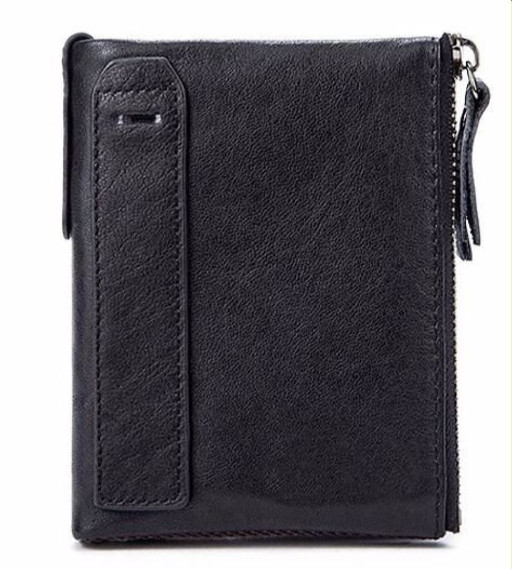 Стильний вертикальний чоловічий гаманець середнього розміру з натуральної шкіри з тисненням під крокодила CANPELLINI 21736 Чорний