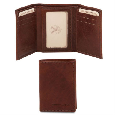 Exclusive 3 fold leather wallet Tuscany TL14801