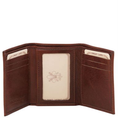 Exclusive 3 fold leather wallet Tuscany TL14801