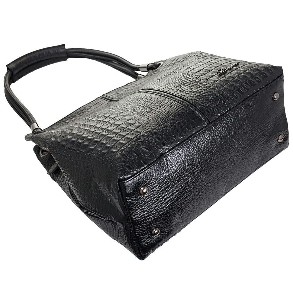 Сумка жіноча шкіряна Desisan 7153-1011 чорний пітон