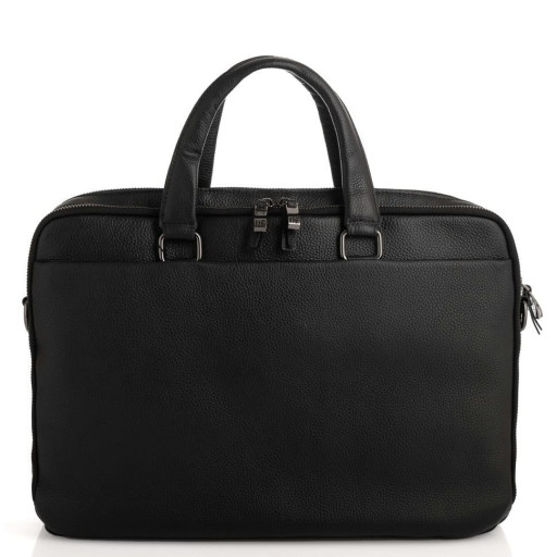 Шкіряний портфель DER FLINGER DF5359-1 чорний