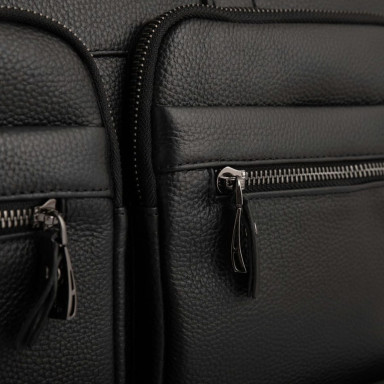 Briefcase leather DER FLINGER DF5359-1 black