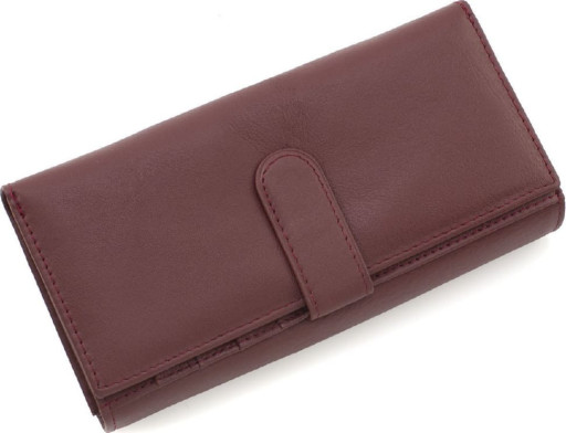 Шкіряний жіночий гаманець бордового кольору Marco Coverna MA246 Bordo