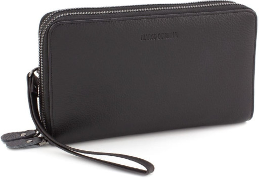 Чоловічий клатч шкіряний на два відділення Marco Coverna B5902B-1Q black