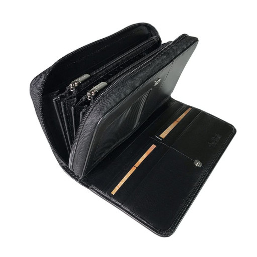 Шкіряне портмоне New Rainbow 1192 nero чорний