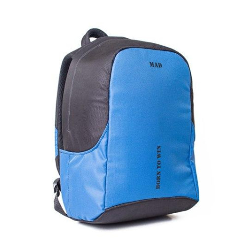 Сучасний рюкзак антизлодій BOOSTER чорно-синій від MAD | born to win™