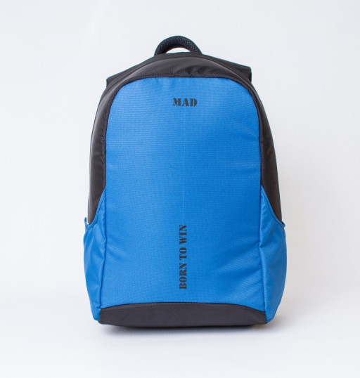 Сучасний рюкзак антизлодій BOOSTER чорно-синій від MAD | born to win™