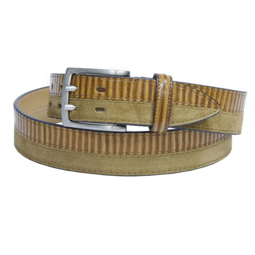 Ремінь шкіряний 5012 cognac коньячний TONY PEROTTI