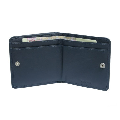 Leather wallet Cortina 5064 navy blue
