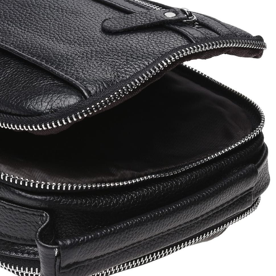 Чоловік рюкзак шкіряний Keizer K18693-black