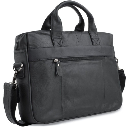 Сумка чоловіча Vintage 14054 для ноутбука та документів Чорна