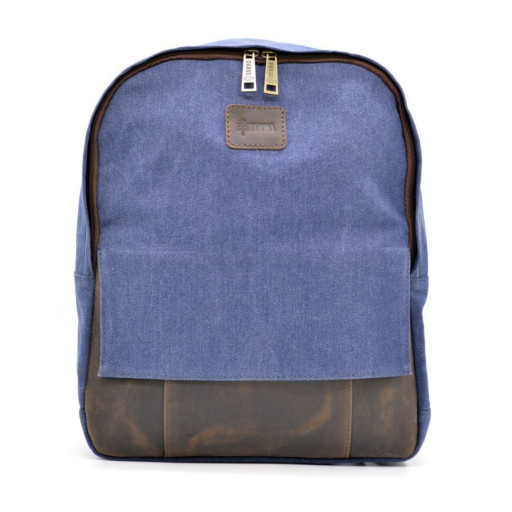 Молодіжний рюкзак канвас з шкіряними вставками RK-7224-4lx TARWA