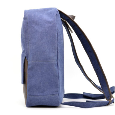 Youth backpack canvas with leather inserts RK-7224-4lx TARWA